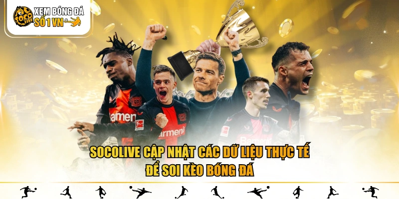 SOCOLIVE cập nhật các dữ liệu thực tế để soi kèo bóng đá